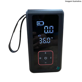 CARGA DE BATERIA + BOMBA DE AR PORTÁTIL + LANTERNA [3 em 1]