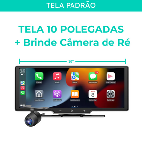 WyzeAuto - Multimídia portátil com Câmera Frontal + BRINDE Câmera de Ré